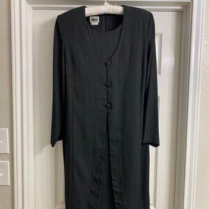 Leslie Fay Women's Black Dress, Size 14